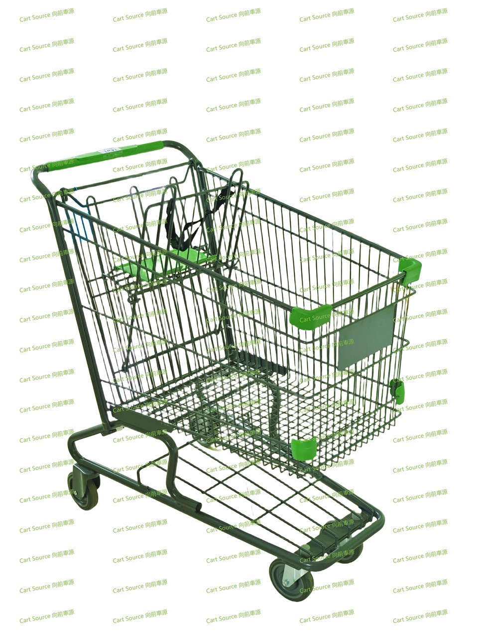 Round Tube 190L Large Capacity Shopping Cart